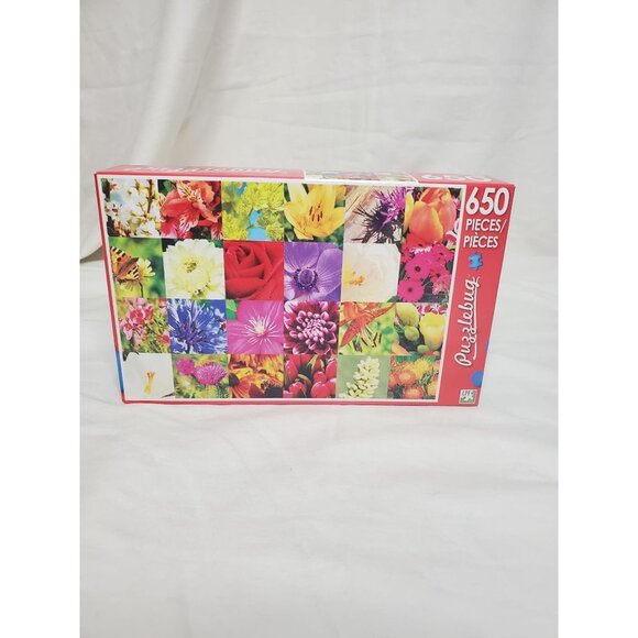 NIB Summer Flower Collage Puzzle 650 PCS - Picture 1 of 11